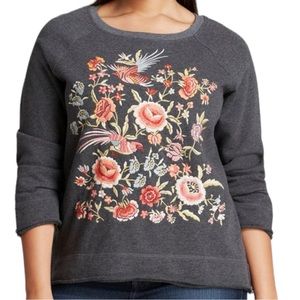 Johnny Was Embroidered Sweatshirt Collection Plus Brielle Pullover
